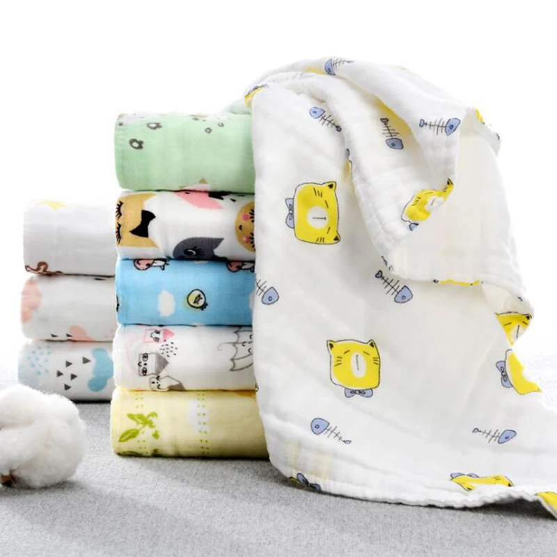 

newborn baby Face towel baby washcloth Burp Cloths cotton bamboo gauze Saliva Bandana for toddler YMM027
