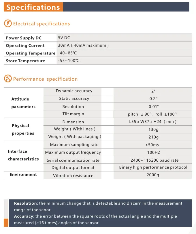 BW-VG100 динамический датчики наклона ракурса двухосевой Инклинометр точность 2/0,2 градусов Разрешение 0,01 Напряжение переключатель/RS232 RS485 ttl