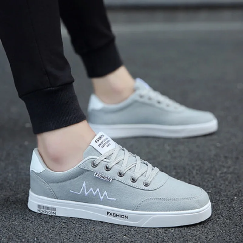 

MoBeiNi In the fall the wine is filled with 2018 new shoes and the same men's shoes Canvas Breathable Hard-Wearing Anti-Odor