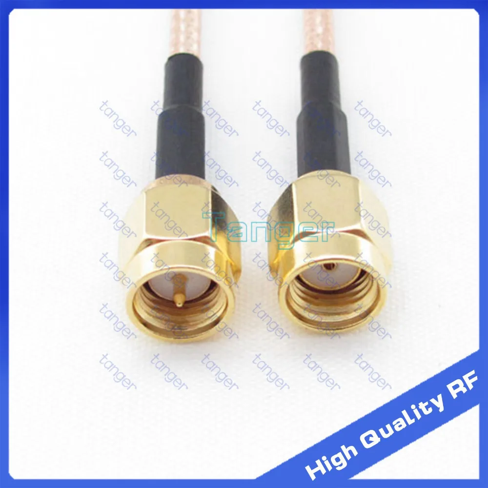 

Tanger RF RG316 RG-316 Coaxial Pigtail Jumper Low Loss cable 8inch 20cm cables with RP-SMA male plug to SMA male plug connector