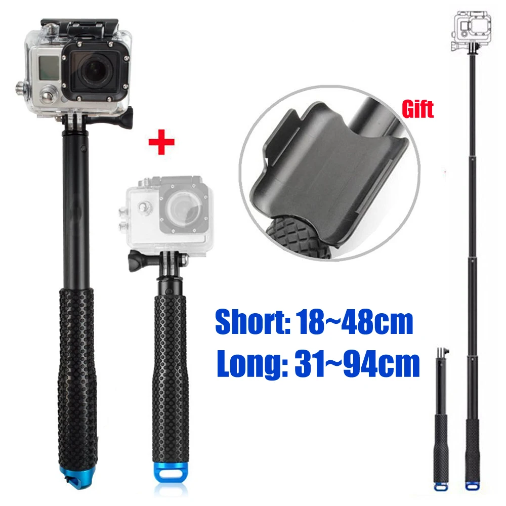 Gopro Self Selfie Stick Handheld Waterproof Monopod + Remote Case for