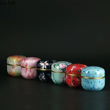 50ml de estilo japonés de té de cocina caja de almacenamiento de titular de dulces latas taza de té Caddies envases de estaño caja de almacenamiento