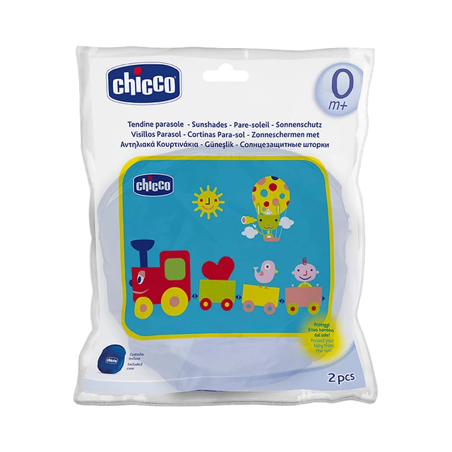 Шторки для автомобиля Chicco "Локомотив", присоски, сумка в комплекте