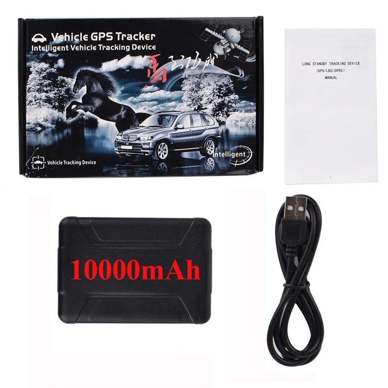 10000mAh GPS Tracker Автомобильный локатор с водонепроницаемым магнитом 5000/10000 мАч в режиме реального времени в режиме ожидания gps Отслеживание положения gps трекер TK915 TK905 ST915 - Цвет: 10000mAh GPS Tracker