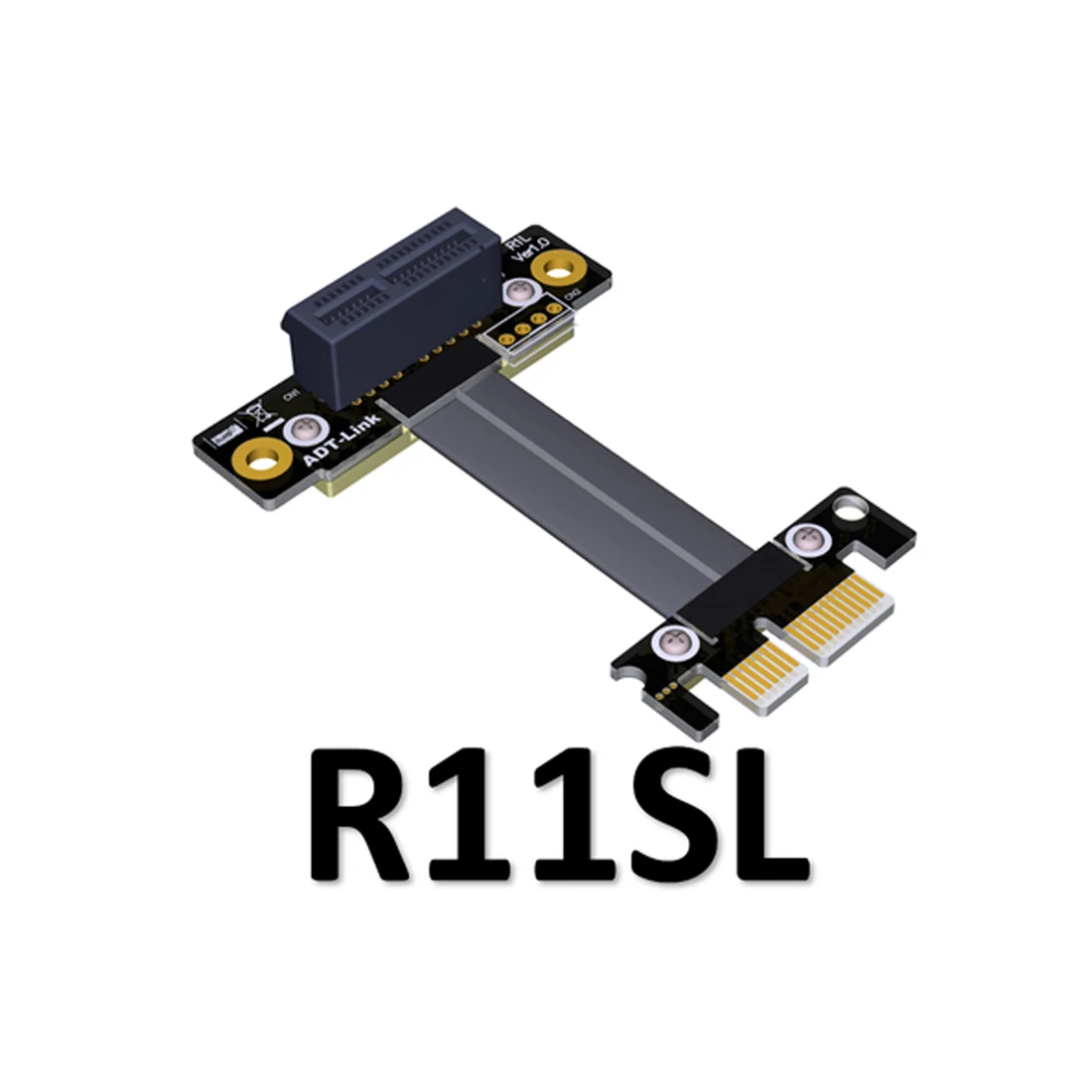 Удлинительный кабель PCIe 3 0x1 на x1 с прямым углом 90 градусов R11SL 8G/bps