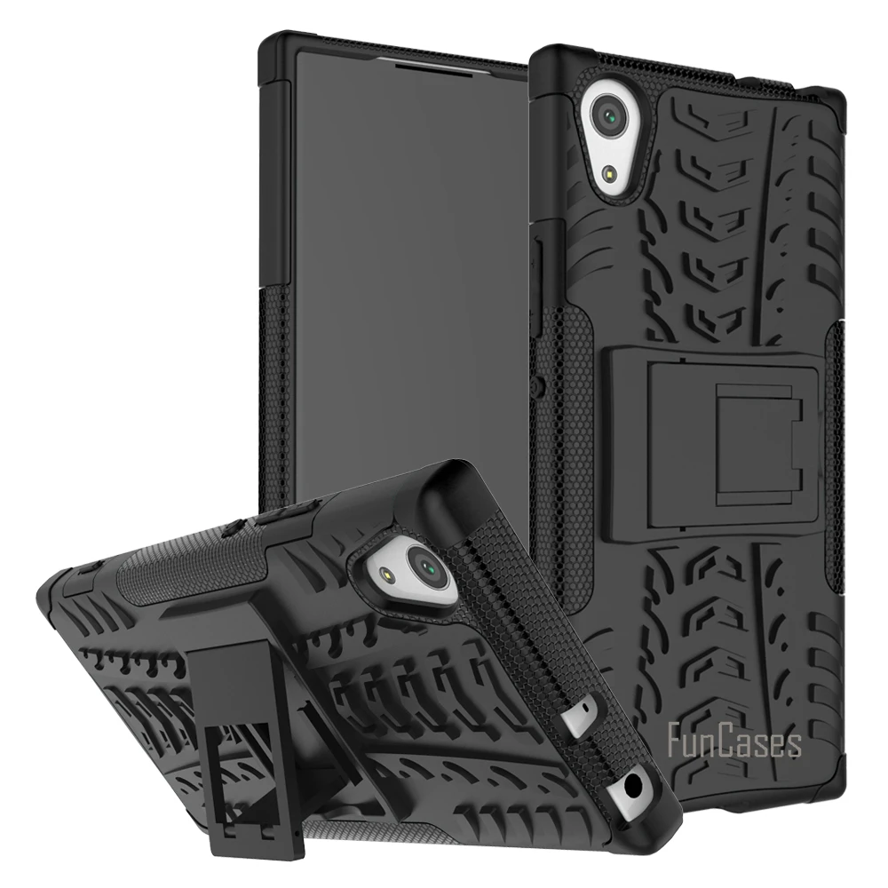 Case For Sony Xperia XA1 Hybrid Kickstand Dazzle Rugged Rubber Armor Hard PC+TPU 2 in 1 Stand Function Shockproof | Мобильные