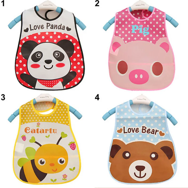 Baby Boy Girl Bibs Waterproof Saliva Towel Kids Cartoon Bib Feeding Bandana