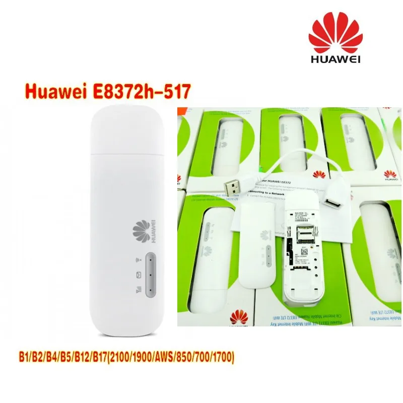 Лот из 5 шт разблокирована huawei E8372 150 mbps модем E8372h 517 4G Wi Fi маршрутизатор LTE lte