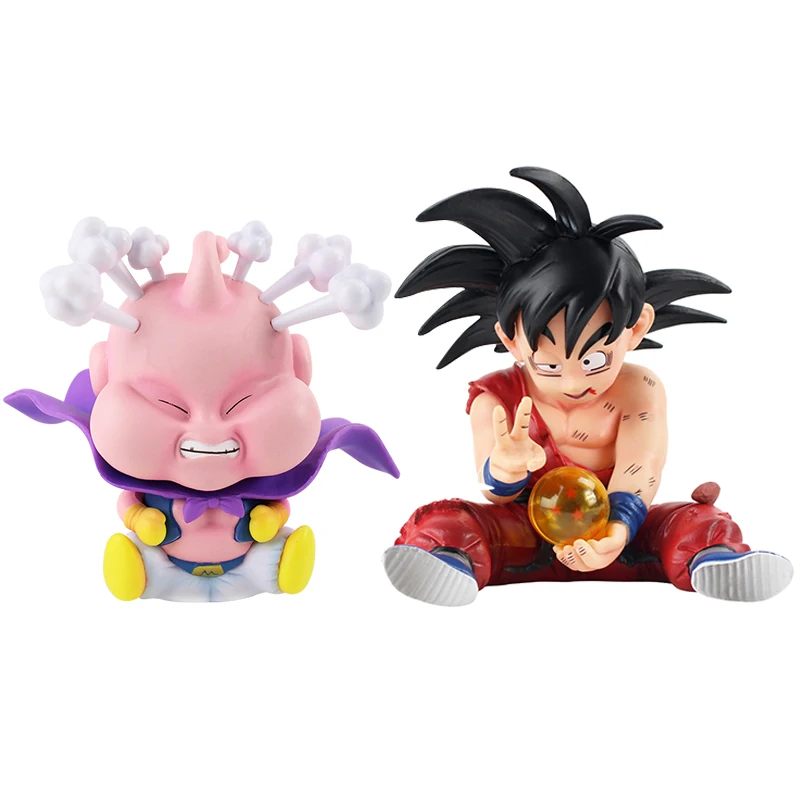

10cm Dragon Ball Z Son goku child kid kakarotto Majin buu PVC Action Figure Toys