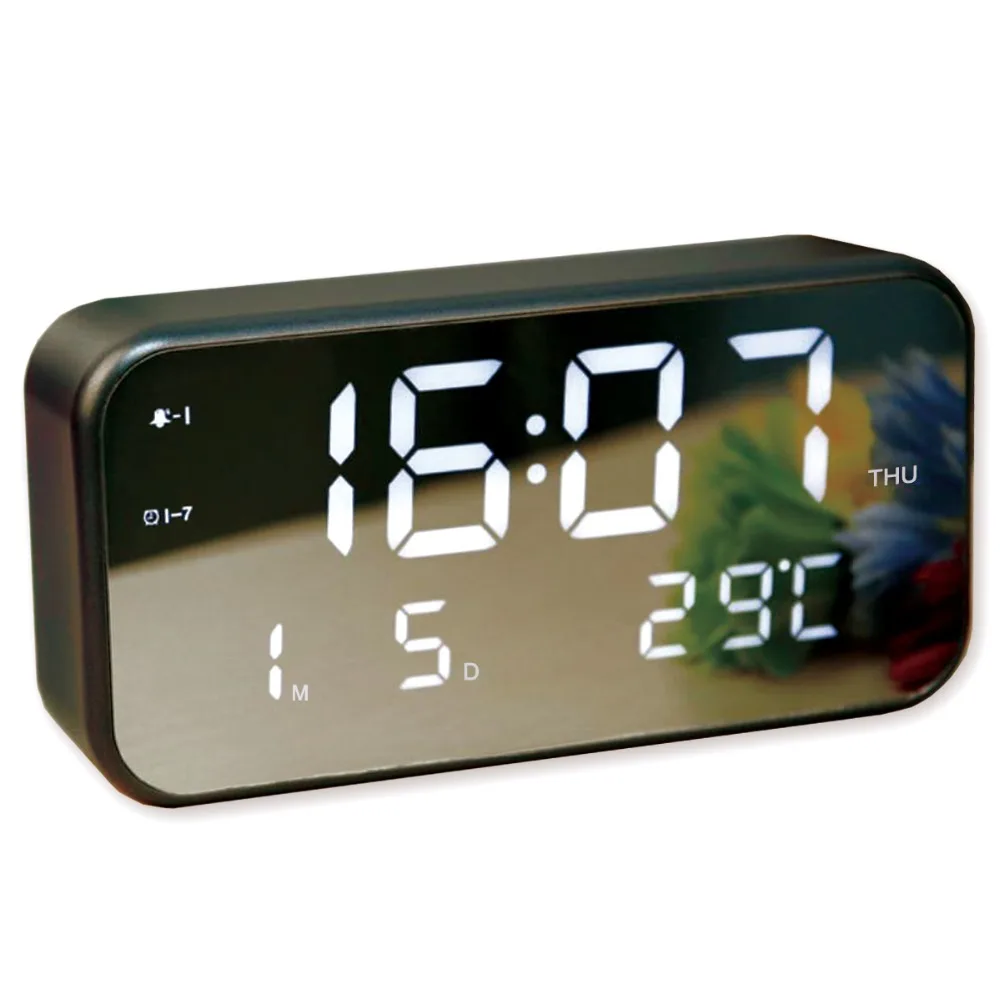 

1PC New LED Music Alarm Clock USB Powered Night light Backlight Creative 25 Songs Music Alarm Clock Home Decor Desktop Clock