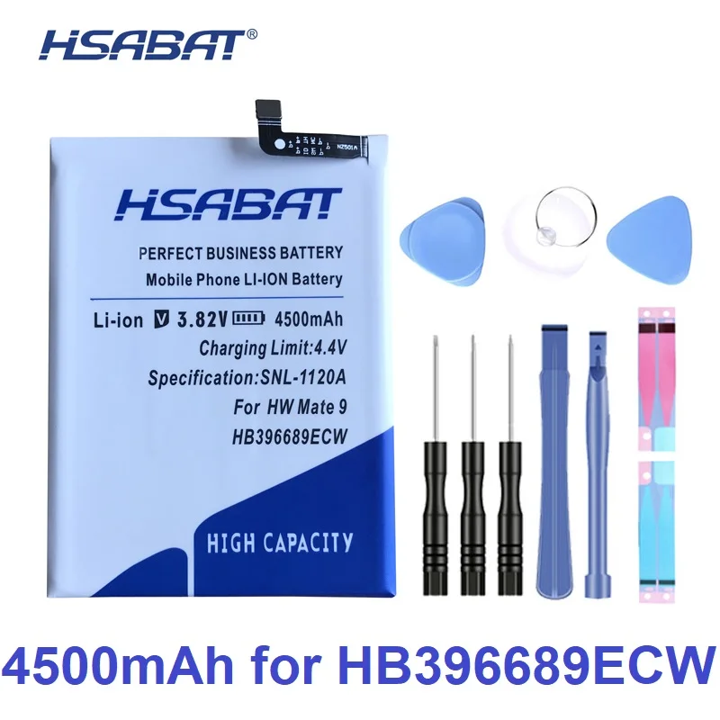 

HSABAT 100% New Top Brand 4500mAh Battery for Huawei Mate 9 Mate9 HB396689ECW Mate9 Pro Honor 8C Y9 2018 Version