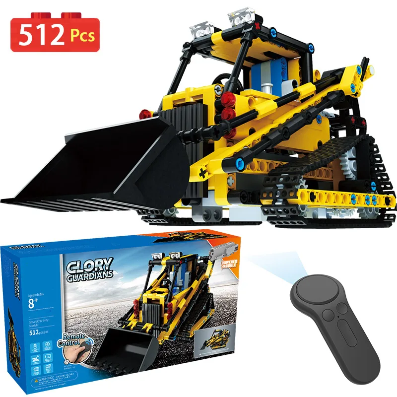 

Remote Control Assembled Vehicles Model Technic Blocks Engineering Machinery Bricks Wireless Radio Toys For Boys