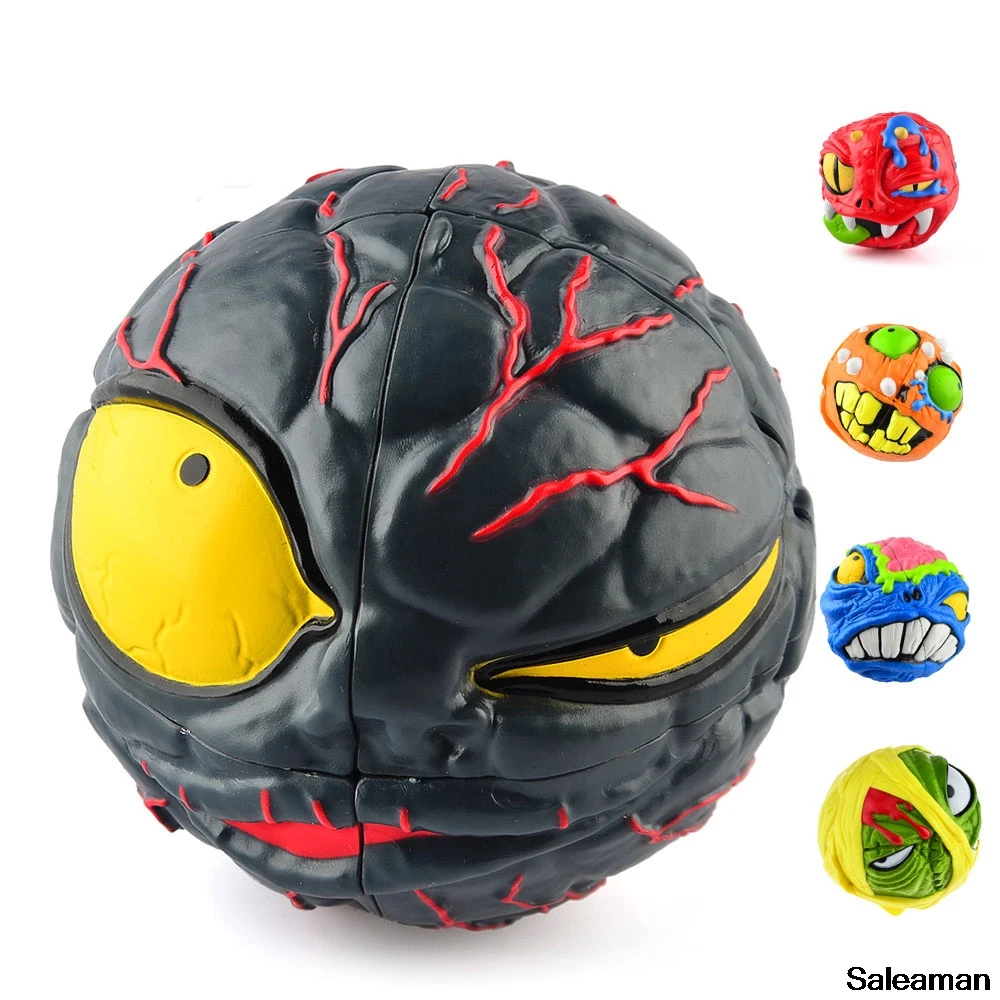 

Funny 3D Monster Head Magic Puzzle Speed Cube MADHEDZ series Toys for children and Puzzlers cubo magico 6 styles