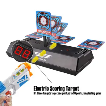 

Electronic Scoring Target for Nerf/Blaster Elite/Mega/Rival Series Electric Scoring Auto Reset Intelligent Light Sound Effect