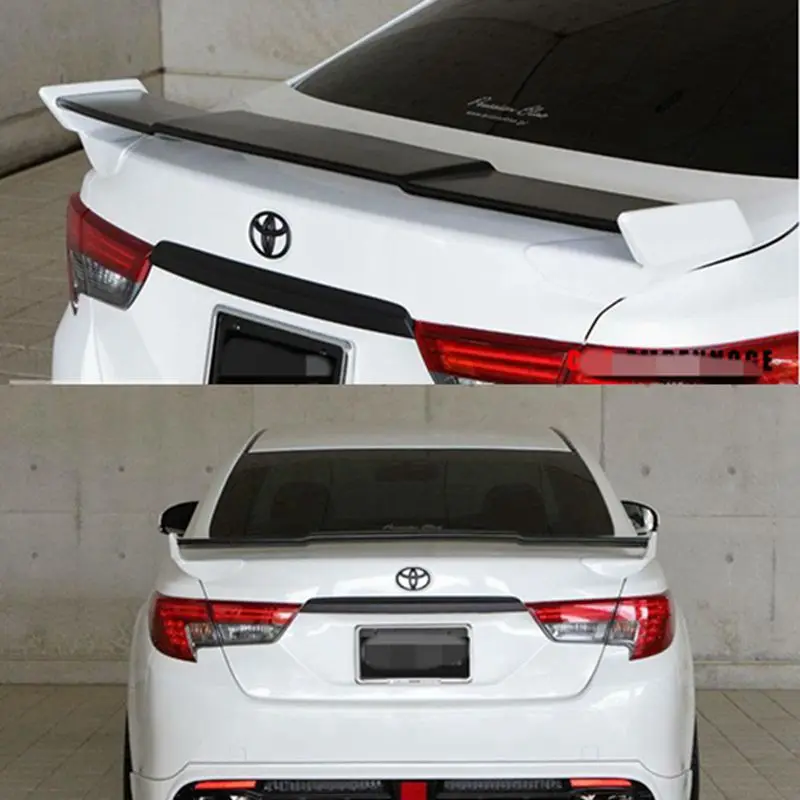 

Mark X Reiz ABS Plastic Primer and lacque Rear Wing Lip Spoiler for TOYOTA Mark with color 2010-2017 2011 2012 2013 2014 2015