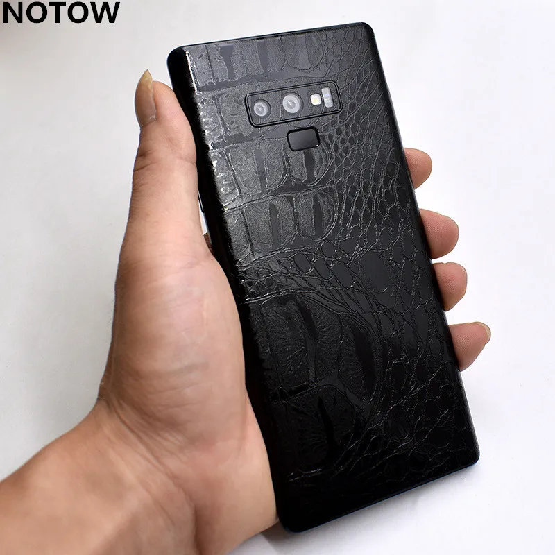 

NOTOW Fashion Crocodile leather PVC Sticker Wrap Skin Mobile Back Paste Protective Film for Samsung Galaxy Note9/Note8