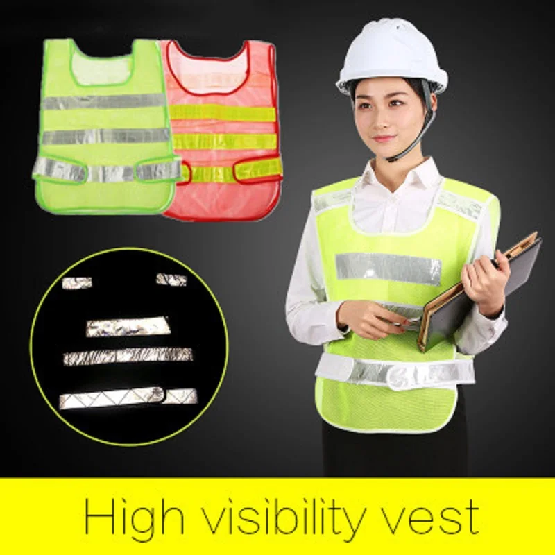 

Types of Unisex Safety Security High Visibility Night Reflective Vest Workplaces Breathable Constructions Transportation Wear