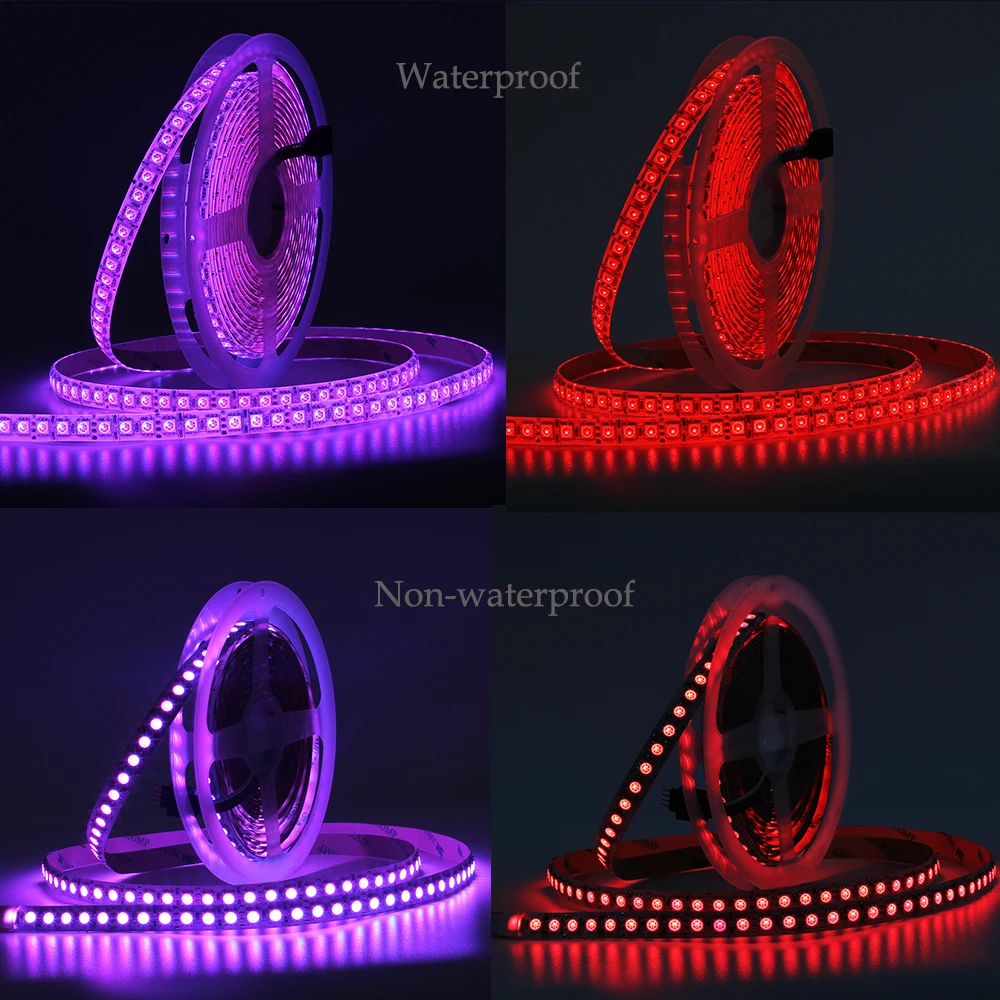 SMD 5050 120 светодиодов/метр одной линии rgb гибкие Светодиодные ленты свет