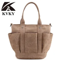 KVKY 2017 New Fashion Female Handbag Lady Girls Casual Canvas Handbag Shoulder Beach Bag Women Messenger