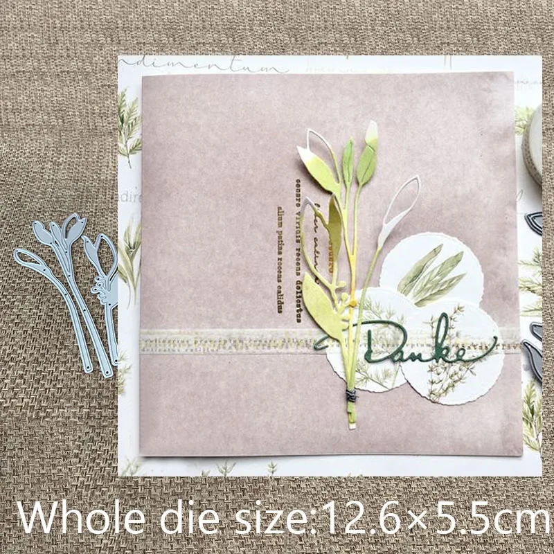 

New Design Craft Metal Cutting Die cut dies 3pcs Wheat plant decoration scrapbooking Album Paper Card Craft Embossing die cuts