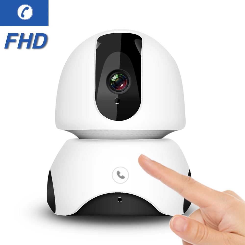 

IP Camera WiFi 2MP FHD Mini Wireless Home Camera Smart One-touch Call Two Way Audio IR Night PTZ Cloud Storage Security CCTV Cam