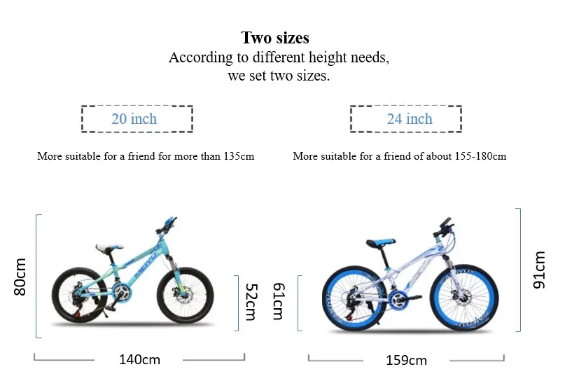 Недорогой горный велосипед 20/24 дюймовый шин 21-скорость двойной дисковые тормоза велосипеда