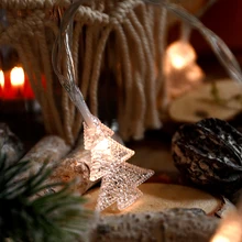 100 светодиодный прозрачный гирлянда для рождественской елки 10 м светодиодный светильник для украшения рождественской гирлянды на окно год