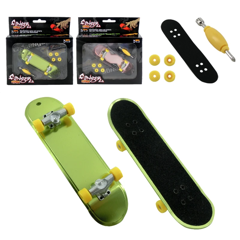 

High Quality Cute Party Favor Kids children Mini Finger Board Fingerboard Alloy Skate Boarding Toys Gift dropshipping