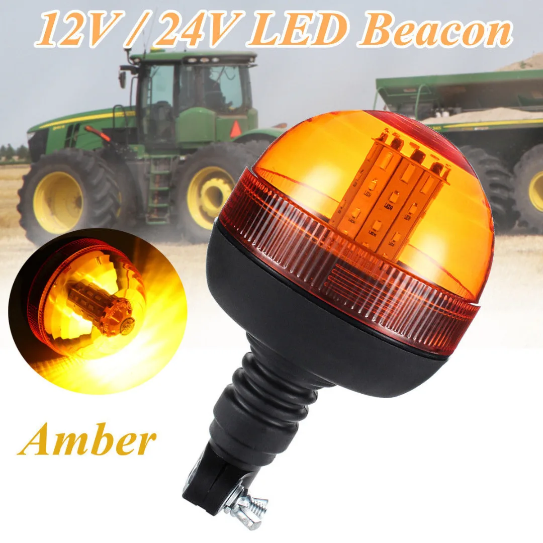 

High Quality 40 LED Car Truck Emergency Flash Strobe Rotating Beacon Light Super Bright Amber Lamp 12V/24V