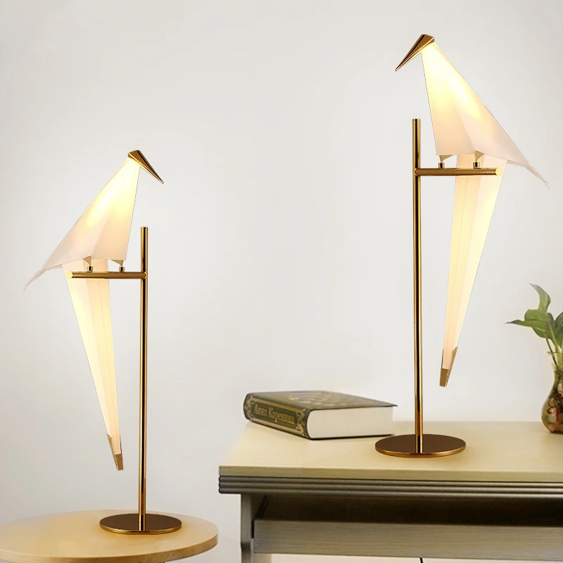 

Modern LED bird desk lights bedroom bedside table lamps Nordic luminaires home deco lighting fixtures living room illumination