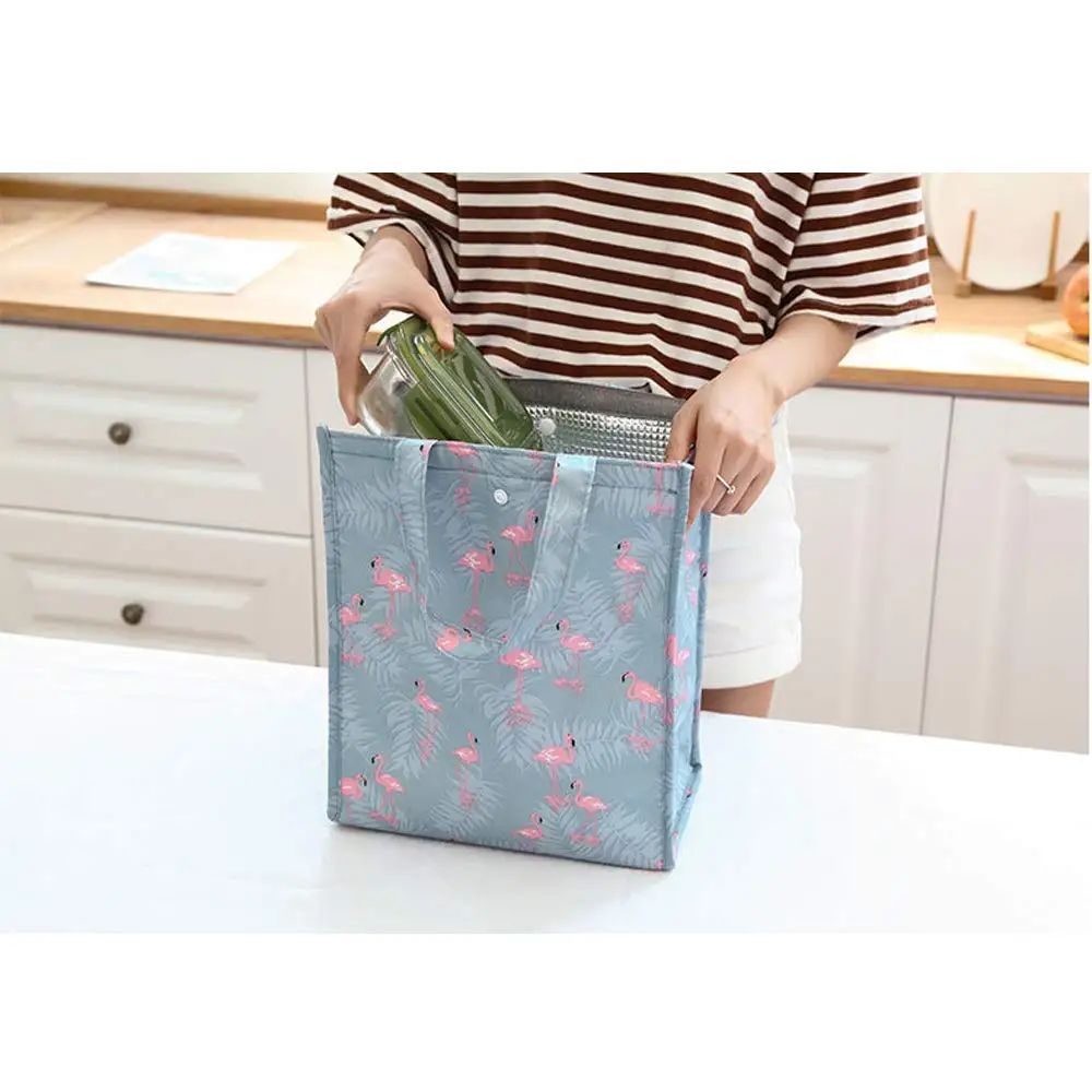 New Baby Food Milk Bottle Storage Insulation Bags Waterproof Oxford Flamingo Bag Lunch Bag Infant Kids Food Warmer Thermal Bag