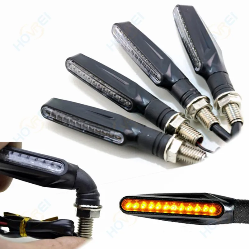 4 шт./компл. светодиодный указатель поворота мотоцикла 12 В постоянного тока