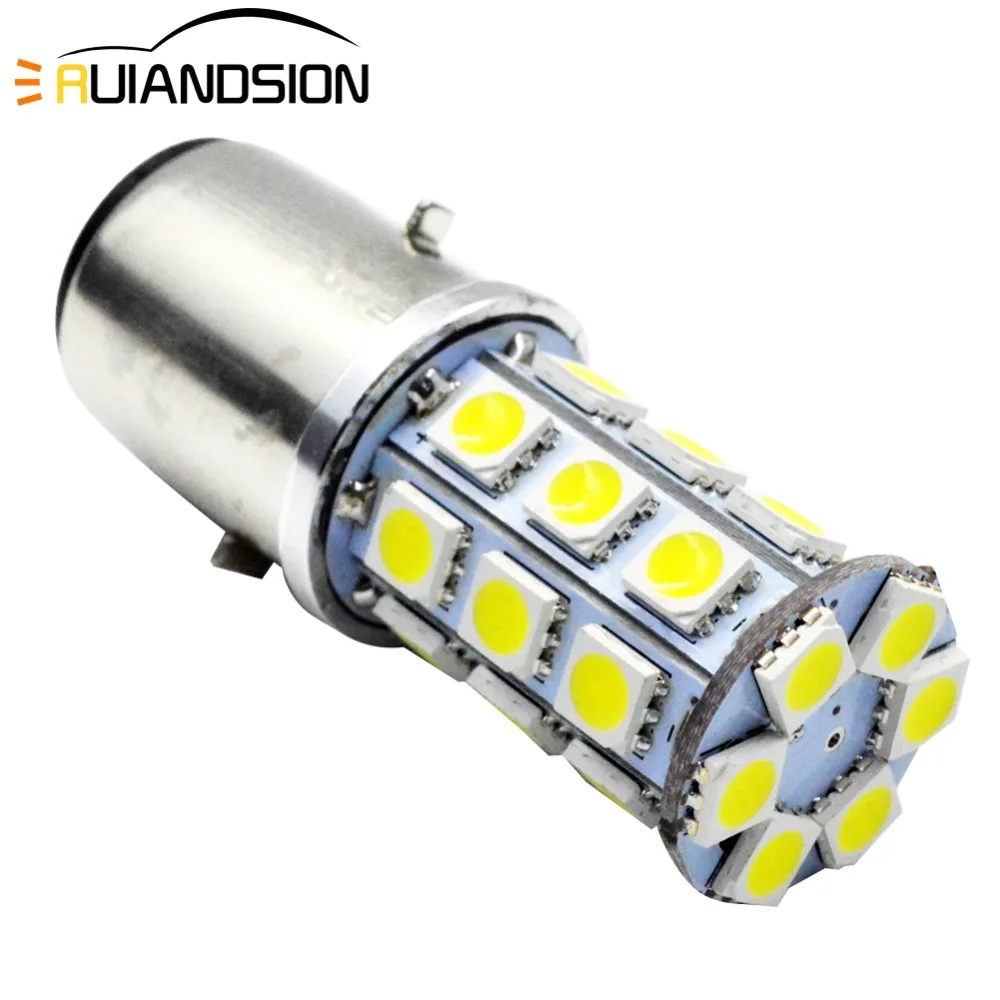 Биксенон LED BA20D Мотоцикл головной светильник лампочка 800Lm 12 В Led лампа скутер