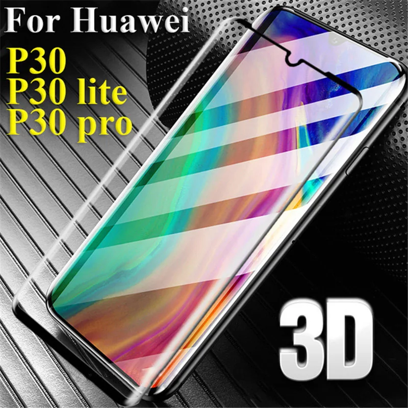 

3d Protective Glass On For Huawei p30 lite p30 pro lite p 30 light Screen Protector Huawey p30pro 30lite p30 pro Case Tempered