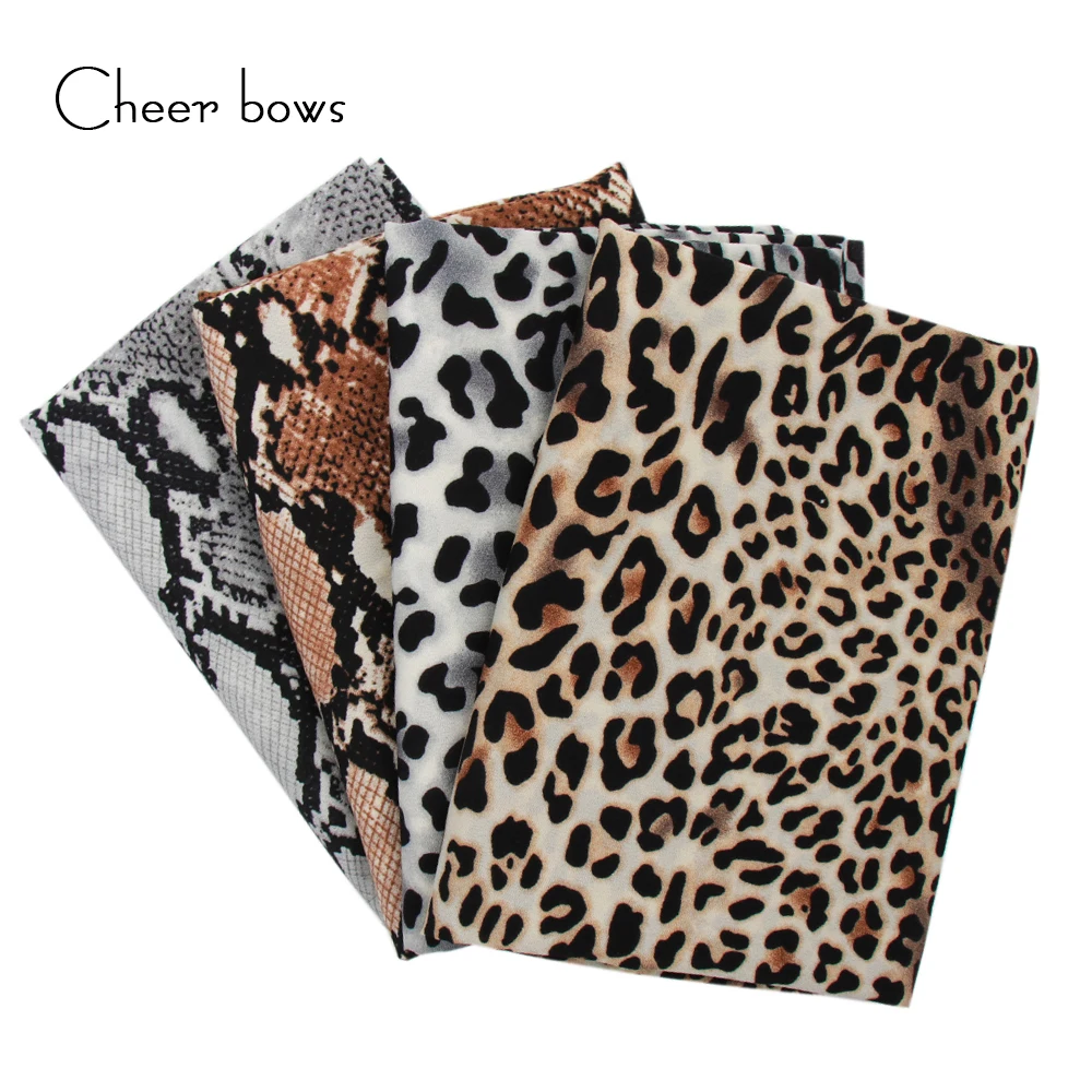 

Cheerbows 45CM*150CM Animal Pattern Fabric Home Textile Decorative Arts and Crafts Fabric for DIY Clothes Apparel Sewing Fabric