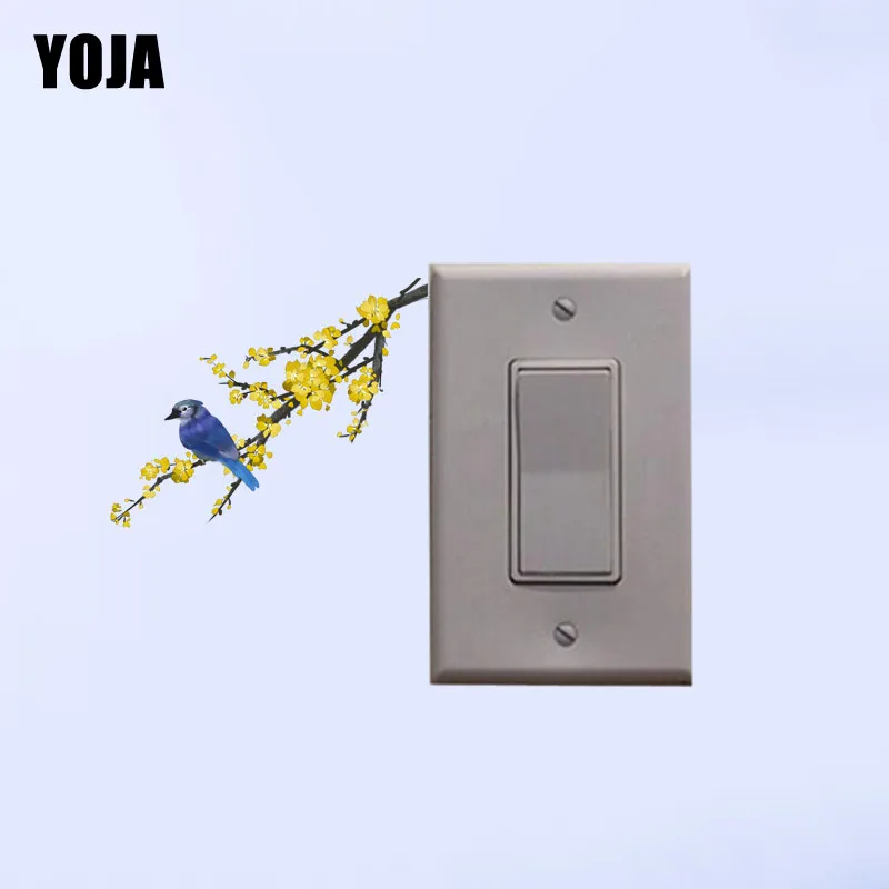 

YOJA Cartoon Lovely Birds Decor Personalized Wall Switch Sticker Living Room Bedroom 10SS0378