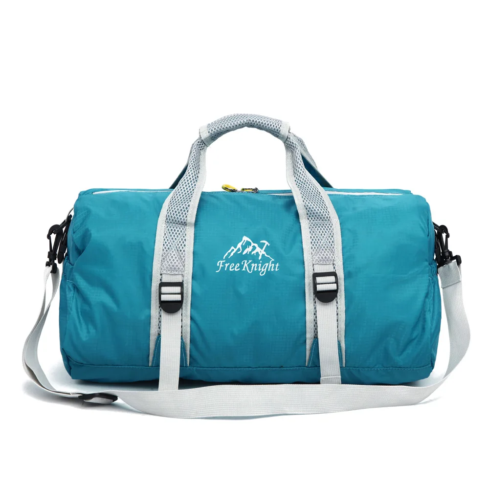 

Free Knight Blue Outdoor Handbag Waterproof Large Capacity Backpack Sports Collapsible Multifunctional Rain Cover Traveling Bag