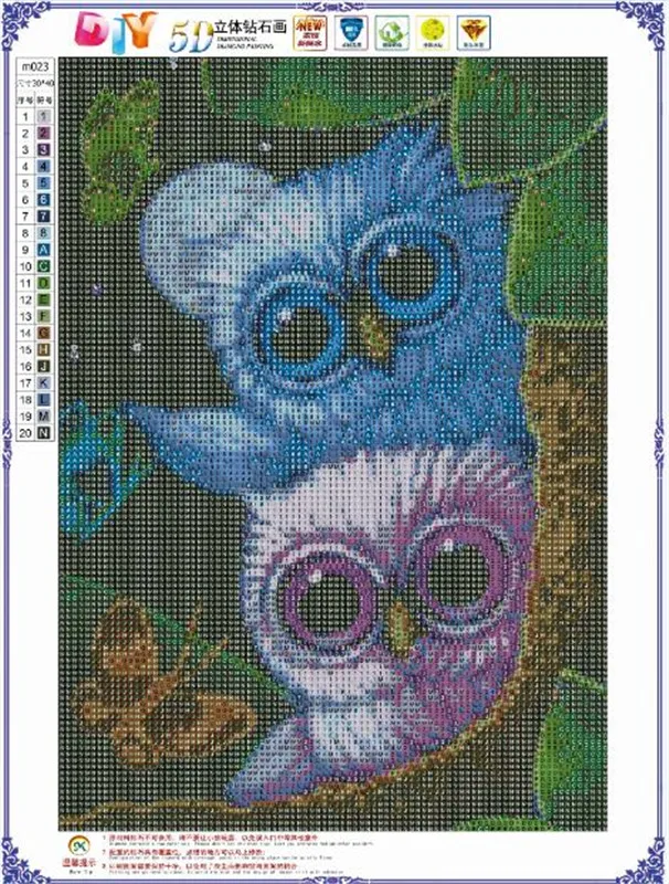 5D DIY Полная Алмазная мозаика, вышивка с изображением совы, подарок для рукоделия, круглая Алмазная вышивка крестиком, домашний декор с животными
