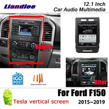 Liandlee 12,1 дюймов Тесла вертикальный Android экран для Ford F150~ стерео видео Carplay карта gps-навигатор мультимедиа