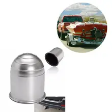 50 мм гальванический пластиковый буксировочный шаровой корпус автомобиля сцепка Крышка хром пластик буксировочный стержень мяч защитный чехол