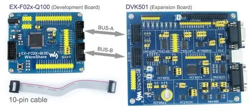 C8051F серия C8051F020 8051 оценочная плата комплект + DVK501 системные инструменты = EX F02x Q100