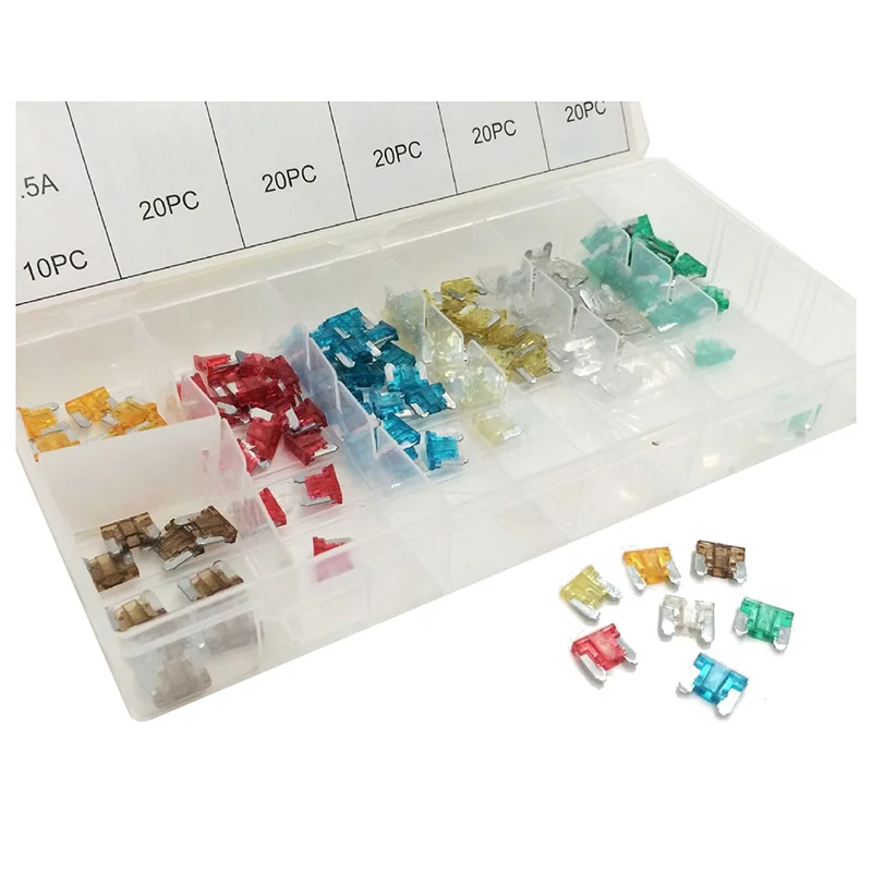 

120 Assorted Car Truck Mini Low Profile Fuse 5,7.5,10,15,20,25,30 AMP