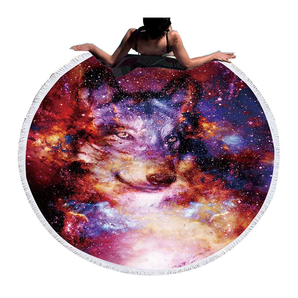 

Colorful Magic Large Beach Towels for Adults Round Microfiber Beach Towels for Travel Summer Toalla Playa E1