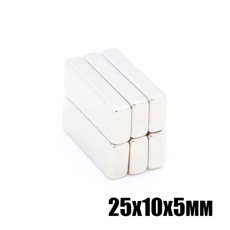 50 шт. 25x10x5 мм очень сильные неодимовые магниты 25x10x5 мм N35 мощный магнит постоянный магнит 25x10x5 мм