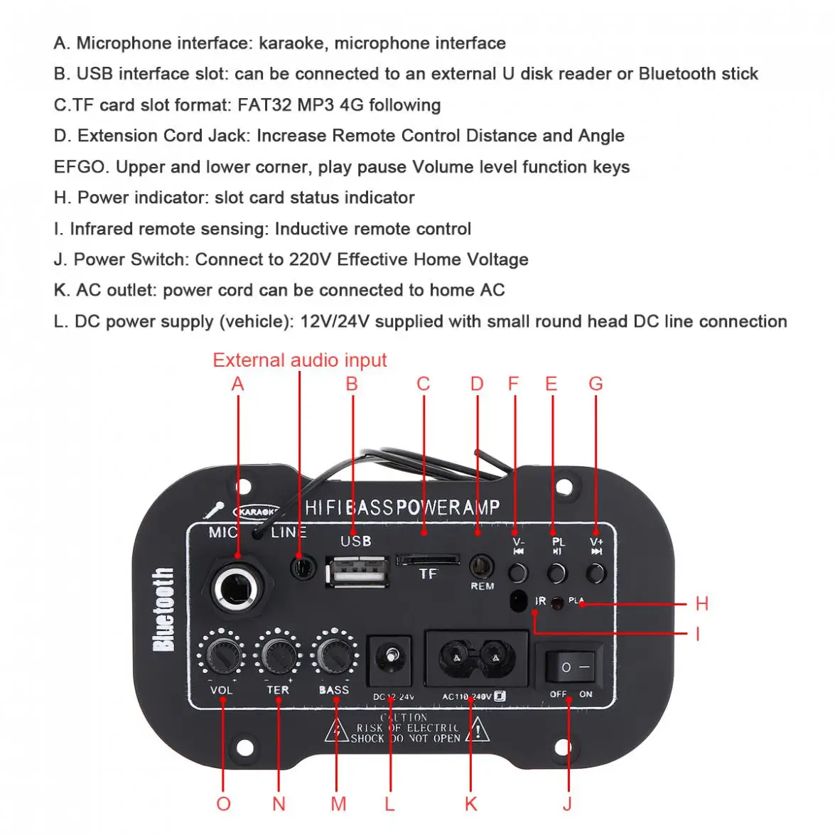 5 дюймов 25 Вт Hi-Fi Bluetooth автомобильный аудио усилитель мощности Авто fm-радио плеер Поддержка MIC/SD/USB/DVD/MP3 вход+ пульт дистанционного управления