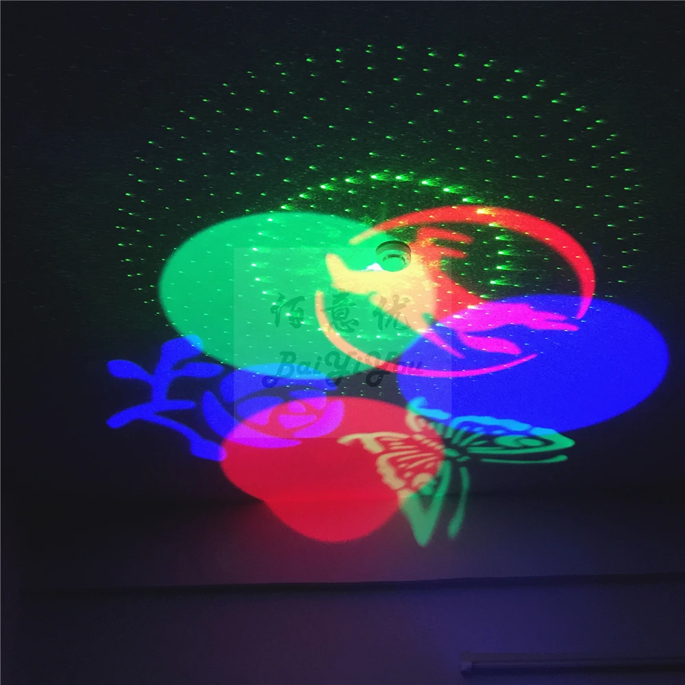 1xnew дизайн кВт освещения 60 W СВЕТОДИОДНЫЙ подсолнечника лазерный свет мини DJ диско РГБ красочные светодиодные светильники Светодиодный лазерный свет