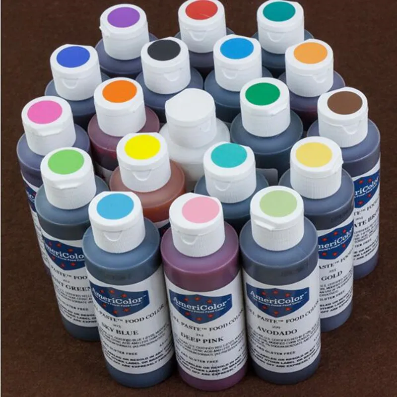 

ALL 28bottles imports Americolor compound colorant cream fondant biscuits macaroon cream cake baking raw materials large bottle