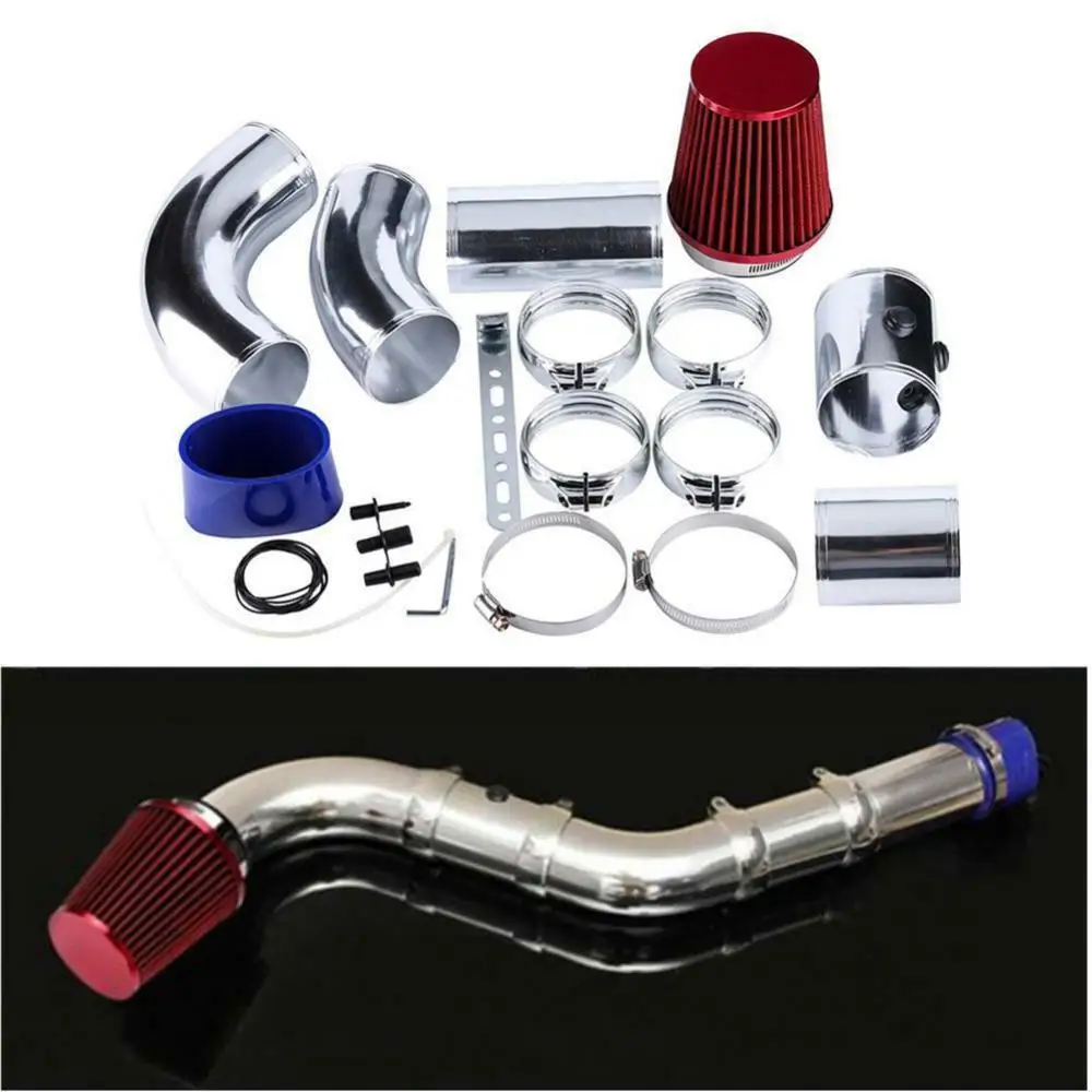 

Universal 76mm/3" Aluminium Car Cold Air Intake Filter System Hose Pipe Tube Kit Car Accessories