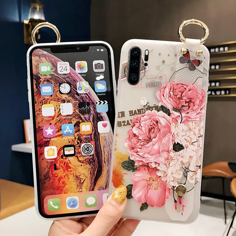 SoCouple для Huawei P30 P20 Lite Pro Mate 20 10 30 Honor Nova 3i 5i pro мягкие силиконовые чехлы с ремешком на