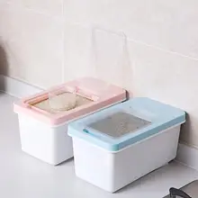 Большой 10 кг влагостойкий ящик для хранения риса Кухня мука ведро устойчивый к поражению насекомыми для хранения риса контейнеры пищевые Крупы контейнер для хранения